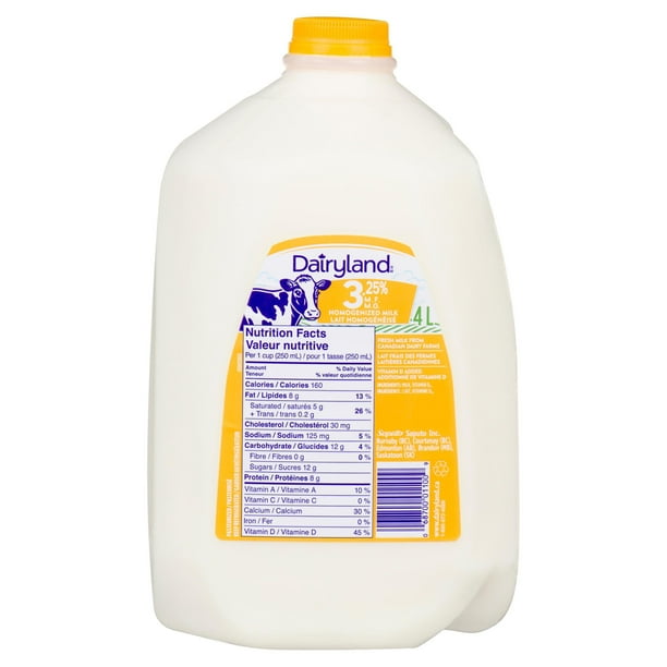 Dairyland 3.25 Homogenized Milk 4 L