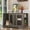 Gary, variant on XYADX Furniture-Style Wooden Dog Kennel with Pegboard & Storage, Indoor Crate with Sliding Doors, Rustic Brown