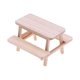 thumbnail image 4 of Juego de mesa y silla para casa de muñecas, modelo de taburete de madera, modelo Dioramas, Mini adorno realista para escena en miniatura, 1:12, 4 of 9
