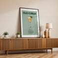 thumbnail image 2 of Old Cuban - Beacon New York Illustration Cocktail Typography Kitchen Decor Bar Vintage Poster Quote Black Framed Wall Art Print 5 x 7 inches, 2 of 8