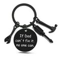 thumbnail image 5 of Ziurtnc Father Day Keychain If Dad Can't Fix It Stainless Steel Hammer Screwdriver Wrench Dad Tools Mechanic Dad Decorative Key Tags, 5 of 8