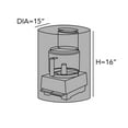 thumbnail image 2 of Covermates Blender Cover – 15"DIA x 16"H – Dust & Stain Resistant – Washable Slip-On, 2 of 5