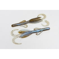 Zoom Fishing Lures 042294-SP Baby Brush Hog 4 Inch Trailer 4 Inch 12 Pack Green Pumpkin