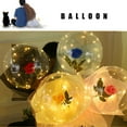 thumbnail image 2 of ziyahi LED Luminous Balloon Rose Flower Bouquet Ribbon Birthday Party Gift Wedding Decoration, Type 5, 2 of 7