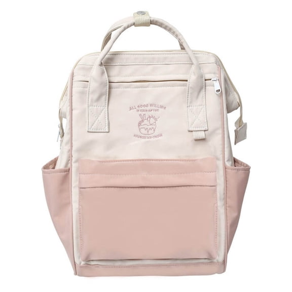 Junior High School Backpack for Students, Color Matching Design with Large Capacity for School Supplies, Durable & Stylish Back-to-School Bag
