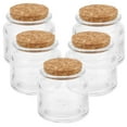 thumbnail image 5 of PAMINGONO Set of 5 Small Glass Jars with Lids for Candle Making, Wedding Decorations, and Craft Storage, 5 of 8