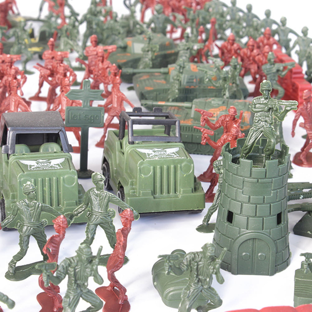 307pcs/lot Military Plastic Soldier Model Toy Army Men Figures  Decor Play Set 