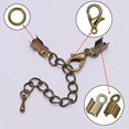 thumbnail image 4 of 650PCS Jewelry Making Accessories Set Including 200 Bead Crimp Covers, 200 Fold Over Cord End Caps, 200 Open Jump Rings and 50 Lobster Claw Clasps (Bronze), 4 of 4