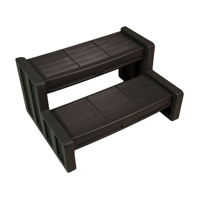 Vinyl Works 29 Inch Deluxe Resin Multi Purpose Home Spa and Hot Tub Steps, Mocha