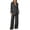 Dark Gray, variant on 2 Piece Blazer Outfit Sets for Women Solid Color Lapel Button Blazers Matching Wide Leg Pants Fashion Winter Outfits
