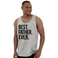 thumbnail image 3 of Best Father Ever Dad Fathers Day Mens Big & Tall Graphic Tank Top Brisco Brands 2X, 3 of 5