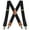 black, variant on Retro Suspenders for Men Heavy Duty 1.4 Inch Adjustable Elastic Straps X-Back Work Suspenders