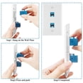 thumbnail image 2 of Placas de pared Weewooday Cat6 Ethernet de 2 puertos, 4 unidades, 2 of 7