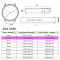 thumbnail image 2 of Uxcell Silicone Watch Band Quick Release Soft Rubber Watch Strap Pink/Black 14mm, 2 of 7