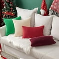 thumbnail image 5 of Wehilion 2pcs Throw Pillow Covers Set Cushion Cases Pillowcases for Sofa Bedroom Car Corduroy Soft Soild Decorative Square Christmas, 5 of 14