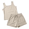 thumbnail image 6 of Women’s Tank Tops Wide Leg Elastic Waist Short Pockets Two Piece Summer Outdoor, 6 of 8