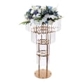 thumbnail image 3 of 43.3 inches Wedding Centerpieces for Tables Crystal Vases Flower Stand for Wedding Aisle Decor 4-Tier, 3 of 9