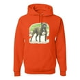 thumbnail image 1 of Wild Bobby, Pitbull Dog Animal Pet Lover, Dog Lover, Unisex Graphic Hoodie Sweatshirt, Orange, 3XL, 1 of 3
