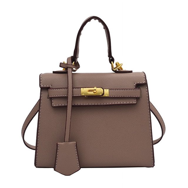 Nuevo bolso Kelly Birkin con patrón de Litchi de gran capacidad, bolso de hombro tipo bandolera de tendencia versátil a la moda para ir al trabajo