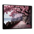 thumbnail image 2 of Designart "Cherry Blossom Pink Path Japon Art" Japan Art Floater Framed Canvas Print, 2 of 7