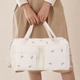 thumbnail image 6 of Quilted Baby Diaper Bag Large Cute Duffle Bag For Women (Tulip), 6 of 9