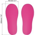 thumbnail image 2 of PATIKIL 8x3" Footprint Sticker, 8 Pairs PVC Shoes Floor Decal Sign for Class Decor Stair Guide, Rose Red, 2 of 6