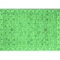 thumbnail image 1 of Ahgly Company Indoor Rectangle Oriental Emerald Green Traditional Area Rugs, 4' x 6', 1 of 4
