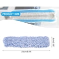 thumbnail image 2 of MECCANIXITY Microfiber Scrubber Replacement Head 9.84 Inch for Window Glass Marble Wall Home Bathroom, Blue, 2 of 7