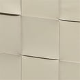 thumbnail image 4 of Jamie Young Co Woven Leather Ottoman in White Hide Leather, 4 of 5