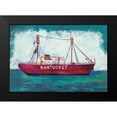 thumbnail image 2 of Averinos, Melissa 14x11 Black Modern Framed Museum Art Print Titled - Nantucket Lightship Blue Green, 2 of 5