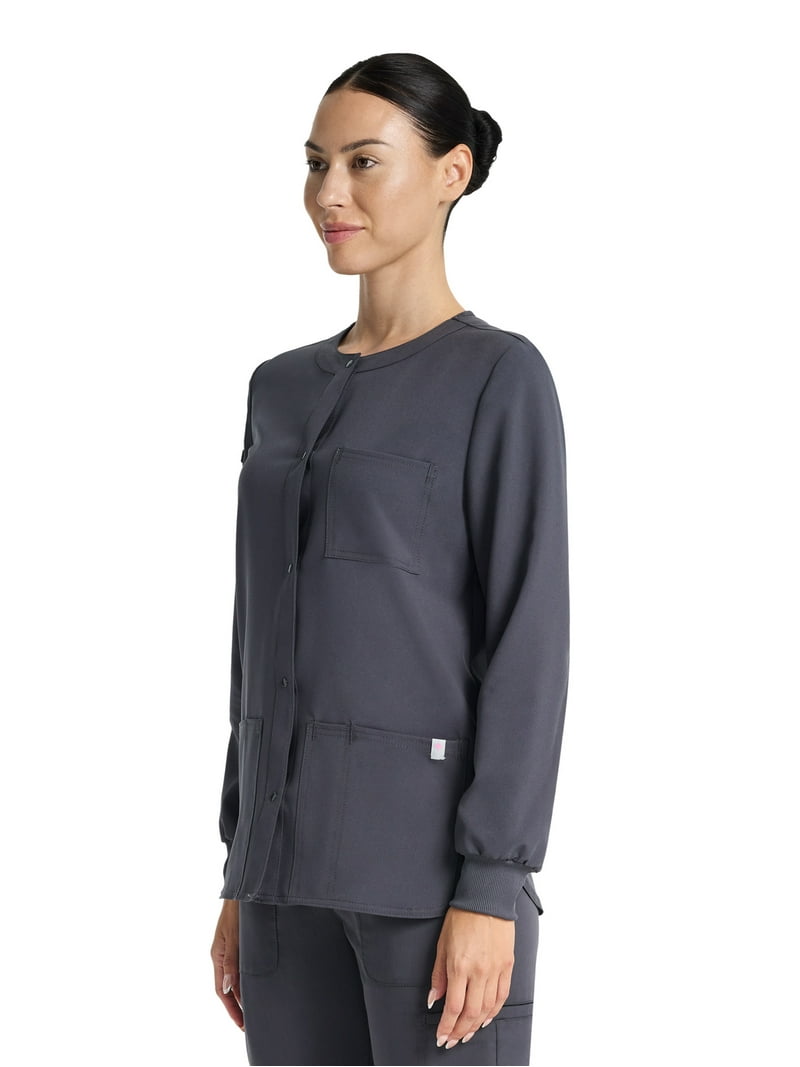 Scrubstar Stretch Snap Warm-up Jacket - Moisture Control Fabric