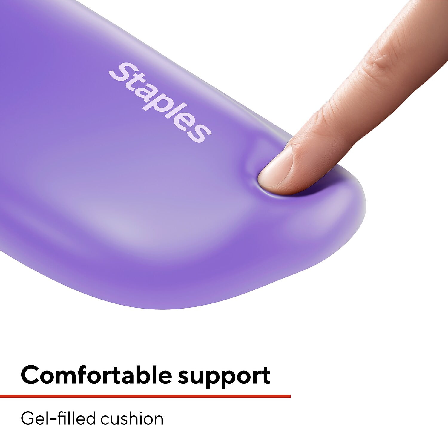 MyOfficeInnovations Gel Wrist Rest Purple Crystal (18261) 811733