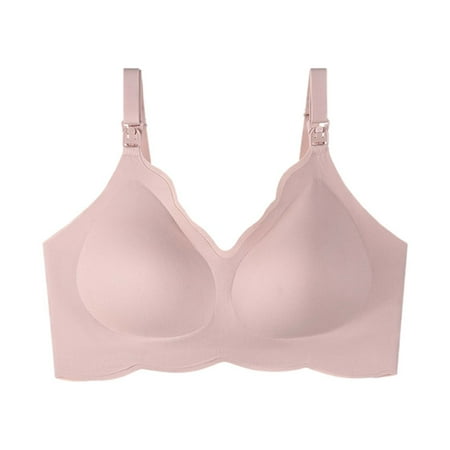 Gunia Women Breastfeeding Bra Nursing Bra With Delicate Lace Sag Support Seamless Design Comfort Easy Clip Open Feeding Dailywear