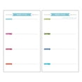 thumbnail image 1 of EeaseCA 40 Sheets A5 Size 6-Hole Paper Refills For Notebook Planner Journal Dairy (Weekly Book), 1 of 7