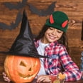 thumbnail image 6 of Halloween Devil Horn Hats Slouch Knit Crochet Beanie Winter Fall Warm Hip Hop Soft Caps for Indoor Outdoor, 6 of 7