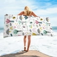 thumbnail image 1 of PRETXORVE Couverture de Plage en Microfibre Super Colorée, Résistante au Sable, Multi-Usage pour Voyage Piscine 30x60, 1 of 5