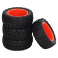 thumbnail image 4 of 1/10 RC Wheels, RC Rubber Tires Rubber Material With Nuts For 1/10 Flat Sports Car Red, 4 of 8
