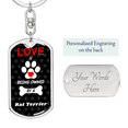 thumbnail image 2 of Rat Terrier Stainless Steel or 18k Gold Premium Swivel Dog Tag Keychain, 2 of 16