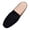 Black, variant on Modisza Mules for Women Square Closed Toe Slip on Flat Slides Comfortable Suede Backless Slides Loafers for Business Work Black 6.5