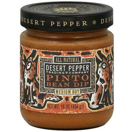 Desert Pepper Pinto Bean Dip, 16 oz (Pack of 6)