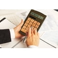 thumbnail image 3 of Impecca Bamboo Custom Carved Calculator (Walnut), 3 of 3