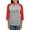Heather/Red, variant on CafePress - Alpha Sigma Phi Greek Letters Black Long Sleeve T Shirt - Womens Baseball Tee