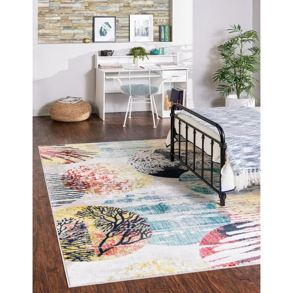 Unique Loom Sun Ariel Rug , 5' 3" x 8' 0" ,Multi