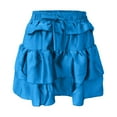thumbnail image 4 of Ladies 2024 Fashion Pure Color Bag Sexy Cake Skirt Girls Dress Skirt Girls Ballet Skirt Floor Length Skirt Maternity Skirt over The Belly Table Skirt for Birthday Party Leopard Skirt Girls Long Skirt, 4 of 4