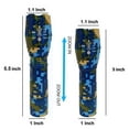 thumbnail image 4 of 2pc G1000 Military Tactical Flashlight 5 Modes Zoomable Adjustable Focus - Ultra Bright LED Tactical Flashlight - Full Kit (Camo Blue), 4 of 4