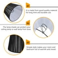 thumbnail image 2 of Shisuyan Fabric Light Shade Black 1Set 5.5x5.5x5.1in, 2 of 9