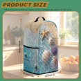 thumbnail image 4 of FOR U DESIGNS Beach Starfish Shell Print Mixer Dust Cover Quilted, Washable, Stain Resistant, with 2 Pockets, Fits Most Stand Mixers & Blender, Kitchen Counter, 4 of 7