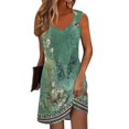 thumbnail image 1 of Vestido casual sin mangas SCZ para mujer verde militar 3xl, 1 of 3