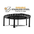 thumbnail image 4 of LEAPS & REBOUNDS 40" Mini Fitness Trampoline & Rebounder for Adults, Gray, 4 of 8