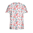 thumbnail image 5 of Snoarin Summer Plus Size Tops for Women Tops Short Sleeve V-neck Tops Working Uniform Floral Print With Three Pockets Blouse Work Uniforms for Women on Clearance, 5 of 5